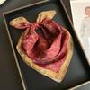 New fashion small square scarf versatile high-end silk scarf women's spring and autumn summer versatile temperament women's printed silk scarf