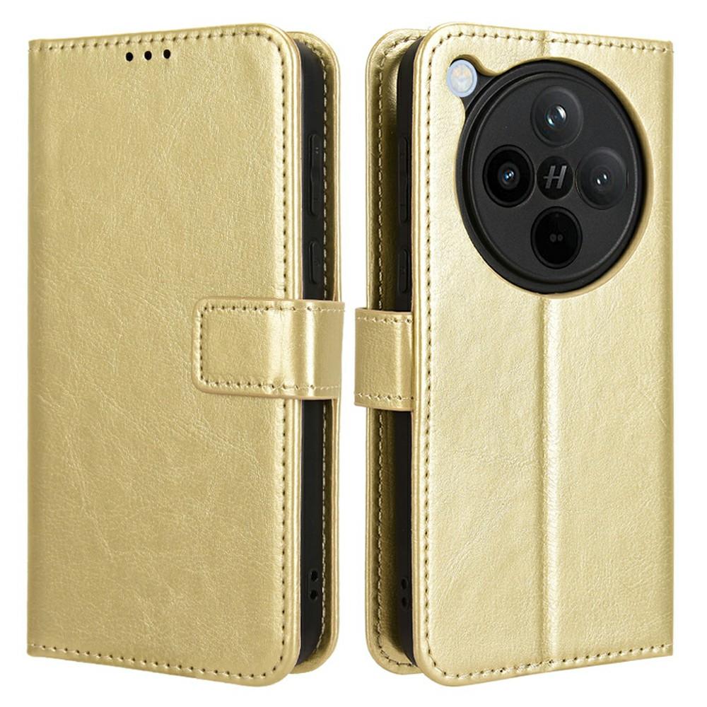 Dla Oppo Find X8 5G Etui Tekstura Crazy Horse PU Skóra Pokrowiec Portfel na Telefon