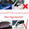 For KIA K2 2011-2016 RIO 3 2011-2017 Car Rearview Side Mirror Cover Sticker Wing Cap Exterior Door Case Trim Carbon Fiber Look