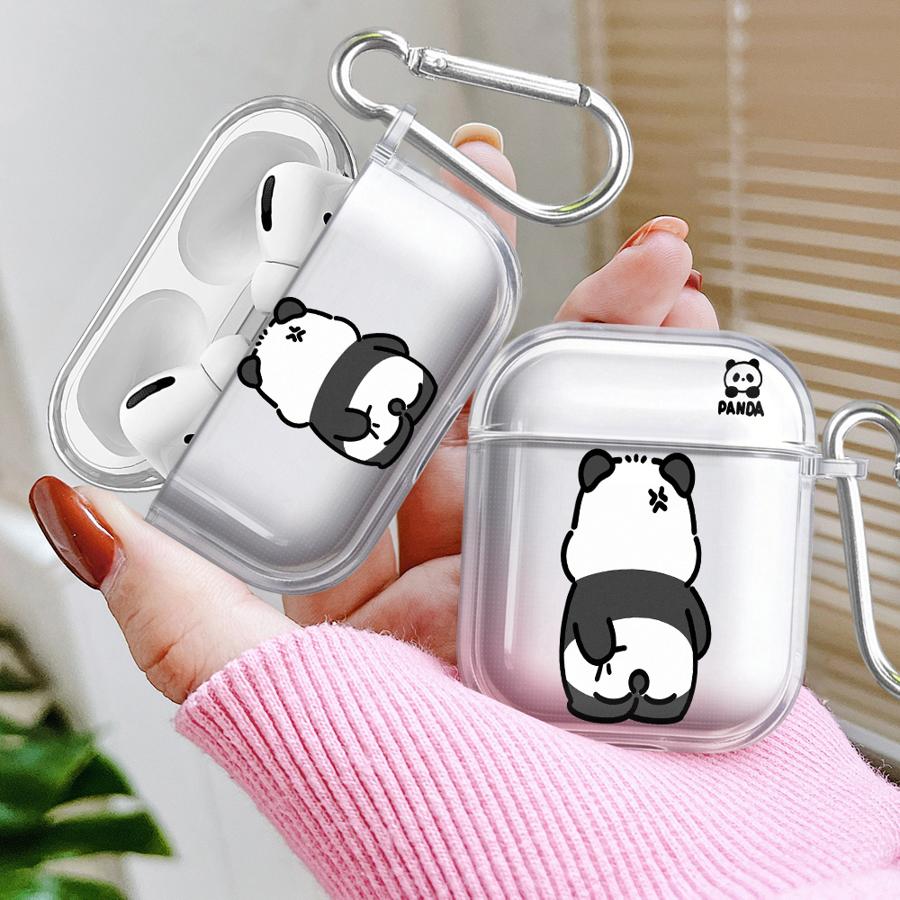 Couple Panda Case For Airpods Pro3 4 3 Pro 2 1 Pro2 Clear Earphone Cases Cover