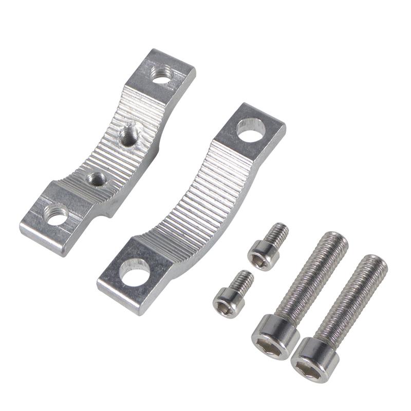 Handlebar Cycling Clip Clamp Bike Flashlight Torch Mount Dual M5 M6 Mounting Screw LED Head Front Light Holder Clip CNC Optional