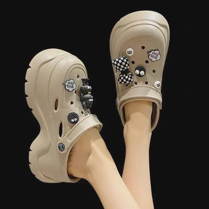 EVA Femme 2024 Style Plage Semelles Épaisses Antidérapantes Bout Fermé