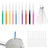 10Pcs Shower Head Cleaning Brush Small Hole Cleaner Tool Anti- Clogging Mini Crevice Bristle For Nozzle Gap Bathroom Automotive