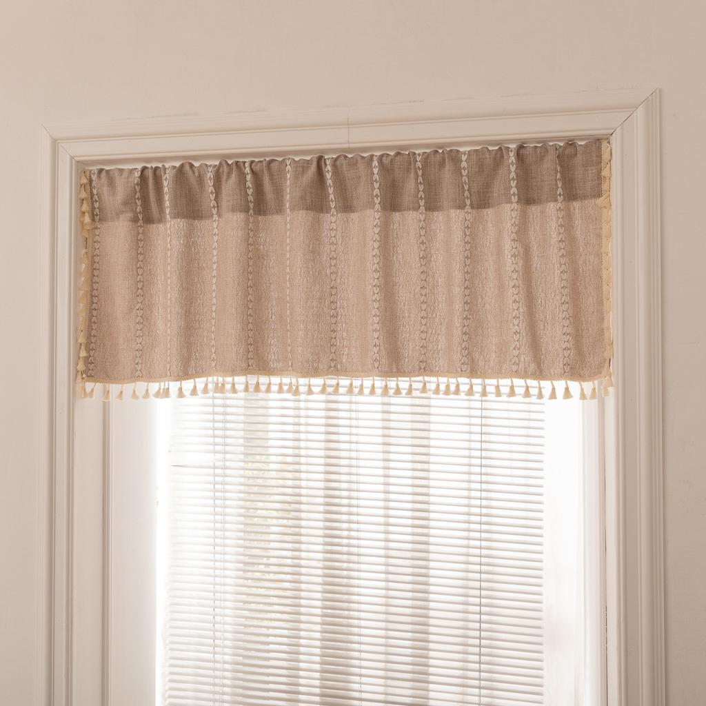 Cream Curtain Country Cottage Kitchen Small Curtain Rod Pocket Bathroom Bedroom Partition Curtain Cafe Curtain Curtain