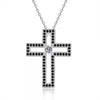 V Original Moissanite Cross Necklace Women Unisex Vintage Style Versatile Jewelry