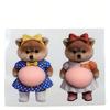 3D Cat Belly Kneading Music Cartoon Cat Shiba Inu Anti-Collision Sticker Japanese And Korean Car Body Refrigerator Sticker