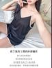 Internet celebrity live ice and snow silk sexy suspender shorts pajamas thin women's summer vest large size loose two-piece set