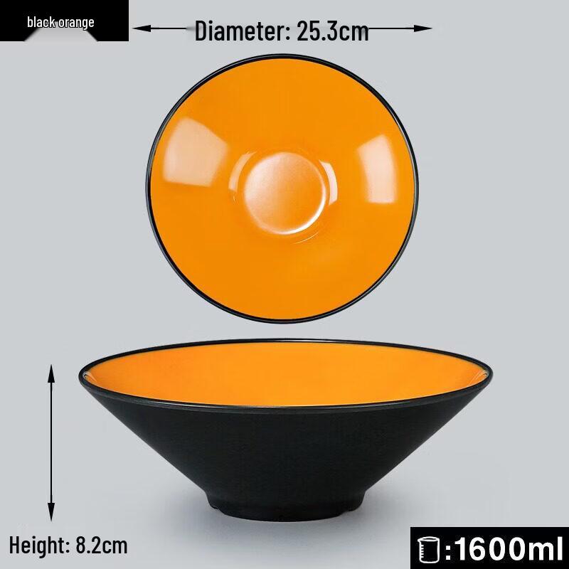 10-inch Commercial Melamine Conical Noodle Bowl