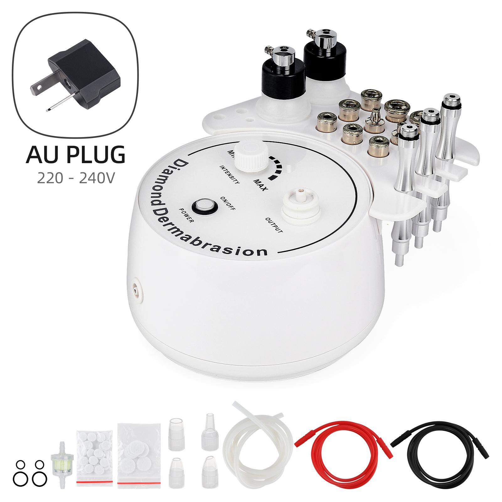 3-В-1 Алмазная Микродермабразия Дермабразия Аппарат Пилинг Кожи Удаление Черных Точек Водный Спрей Эксфолиация Гидрадермабразия