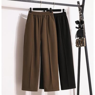 DIMANAF 2024 Plus Size Autumn Winter Women Long Pants New Loose Trousers Solid Harem Elastic Waist Basic Casual Pants