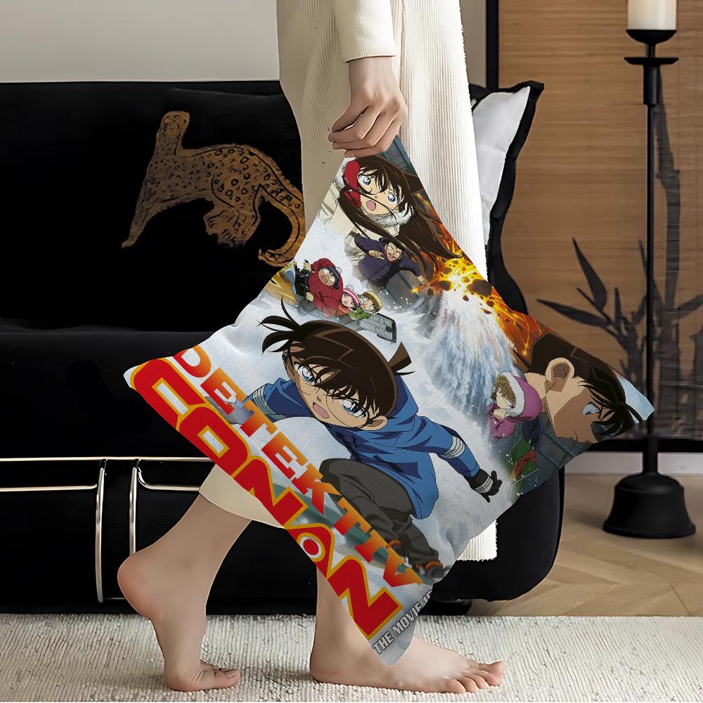 Cuscino Detective Conan Regalo Decorazione Ufficio Casa Camera da Letto Divano Auto Copricuscino Custodia 45x45