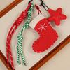 1Pc Christmas Wreath Party Braided Ornaments Mobile Phones Key Accessories Friends Gifts Keyholders Xmas Bag Pendant