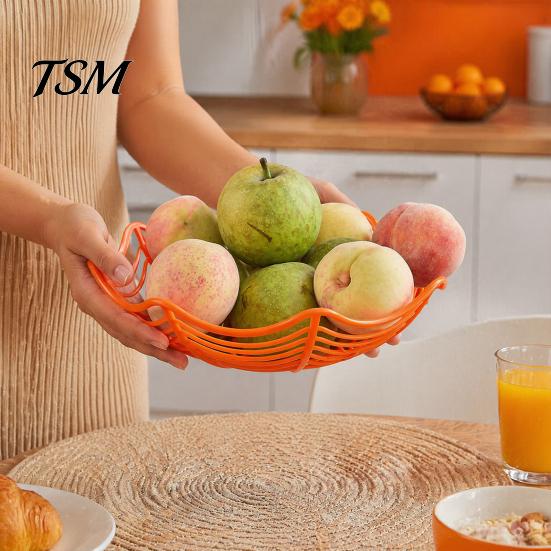 Lightweight Snack Organizers 3 Pcs Halloween Spider Web Baskets, Plastic Cobweb Fruit Holder, Trick or Durable Candy Buckets Treat Bowl for