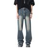 Wischhose Plus Size Jeans Frühling Herbst Herren Big Hems Loose Hose