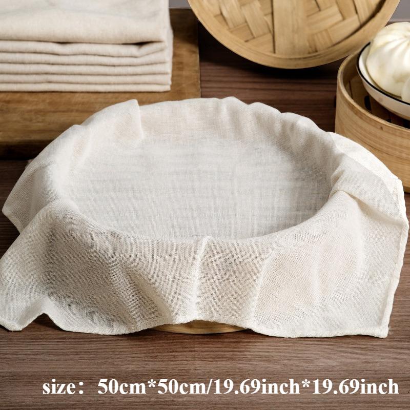 3/5pcs Gauze Steaming Cloth for Cooking – Non-Stick, Reusable for Vegetables, Seafood, Eggs, Buns, Dumplings – Food Contact Safe