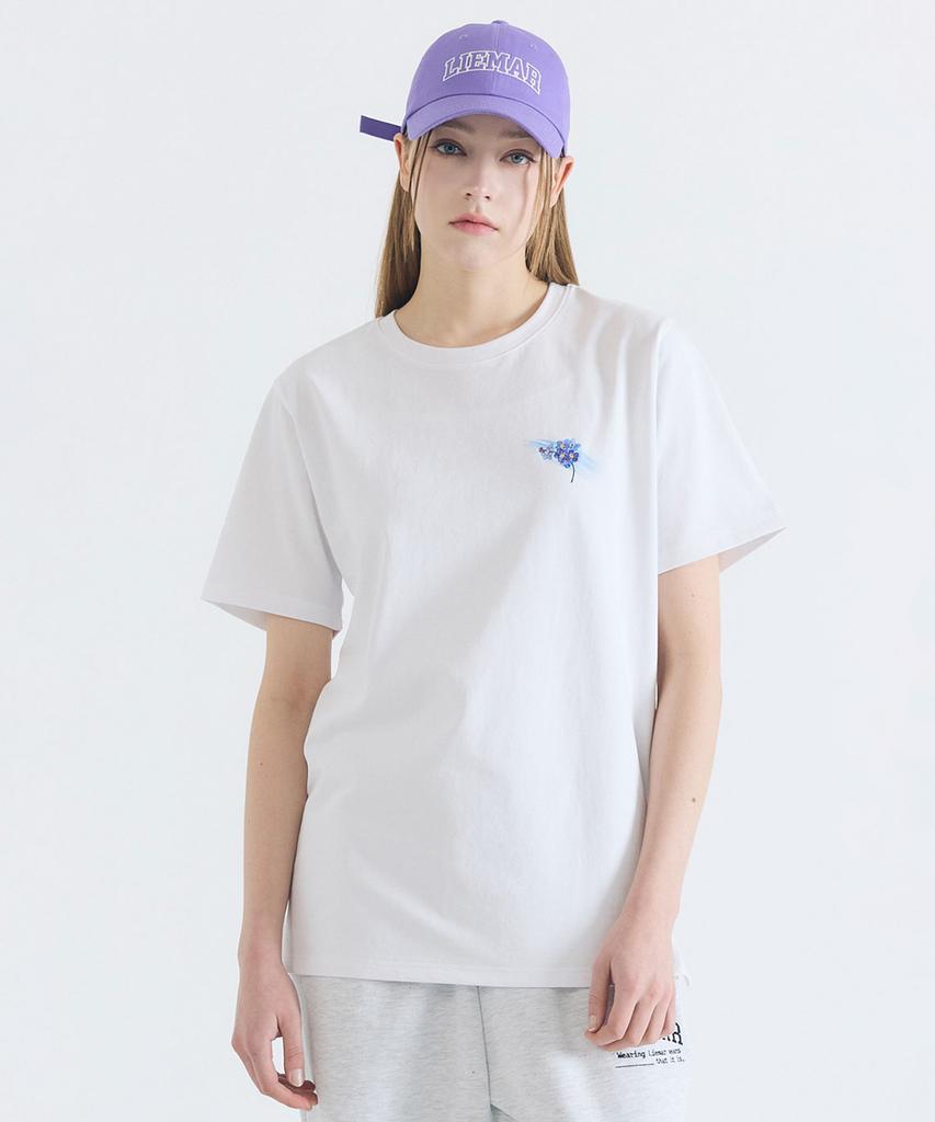 LIEMAR Flower Cotton Forget-Me-Not T-Shirt