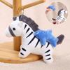Plush Doll Pendant Pull Type Zebra Elephant Bee Shark Design Decorative