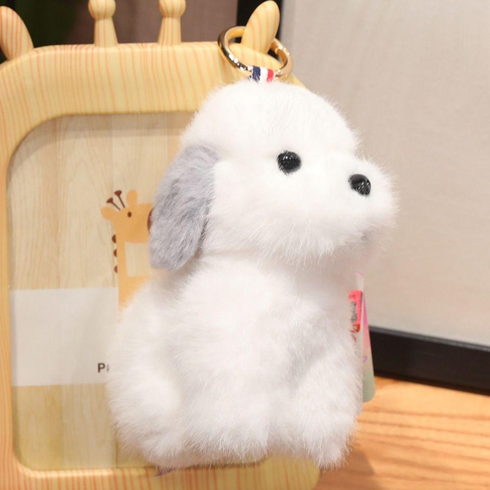 Realistic Husky Dog  Doll Pendants PP Cotton Simulation Dog Poodle Stuffed Doll  Kids Gifts