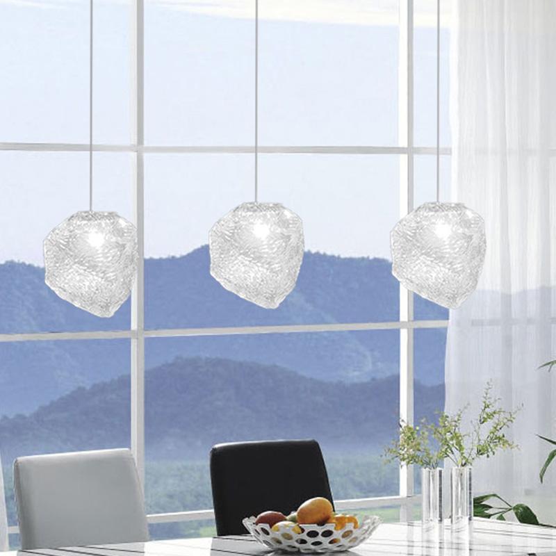 1pcs Ice Cube Shape 40W LED Pendant Lamp Ceiling Chandelier for Rock Bar Hotel Lighting