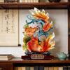 Artistic Resin Feng Shui Fish Figurine Symbolizing Abundances Decoration Perfect For Living Room Or Workspaces