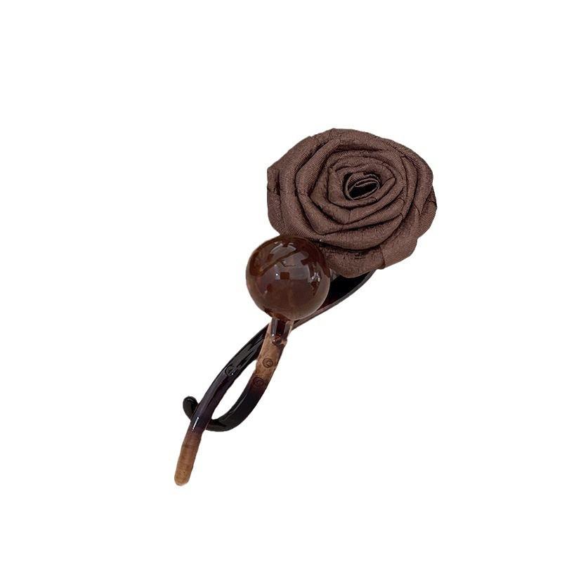 Vintage Dried Rose Hairpins For Women Ponytail Twist Hair Clips  Shark Clip Barrettes Hair Accessories