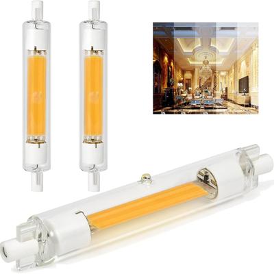 R7s LED-Birne 118mm Dimmbar 4. Generation, 10W beidseitig J118 Sockel T3 LED Ersatz für Halogen 100W Glühbirnen, 1100lm Saphir COB Birne 3000K