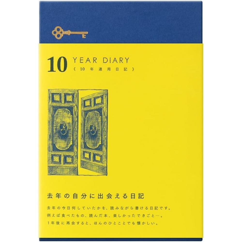Midori Midori Designphil Midori Midori Diary 10 Year Continuous Door Navy Blue 12397006 Navy