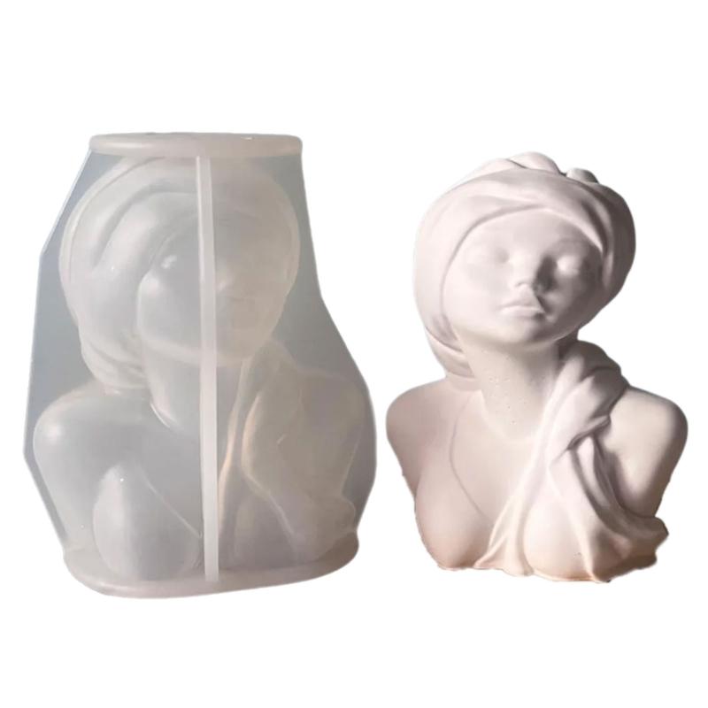 Female Statue Silicone Candle Molds for Epoxy Resin Candle Soap Figurine Silicone Candle Molds for Gypsum Decoration