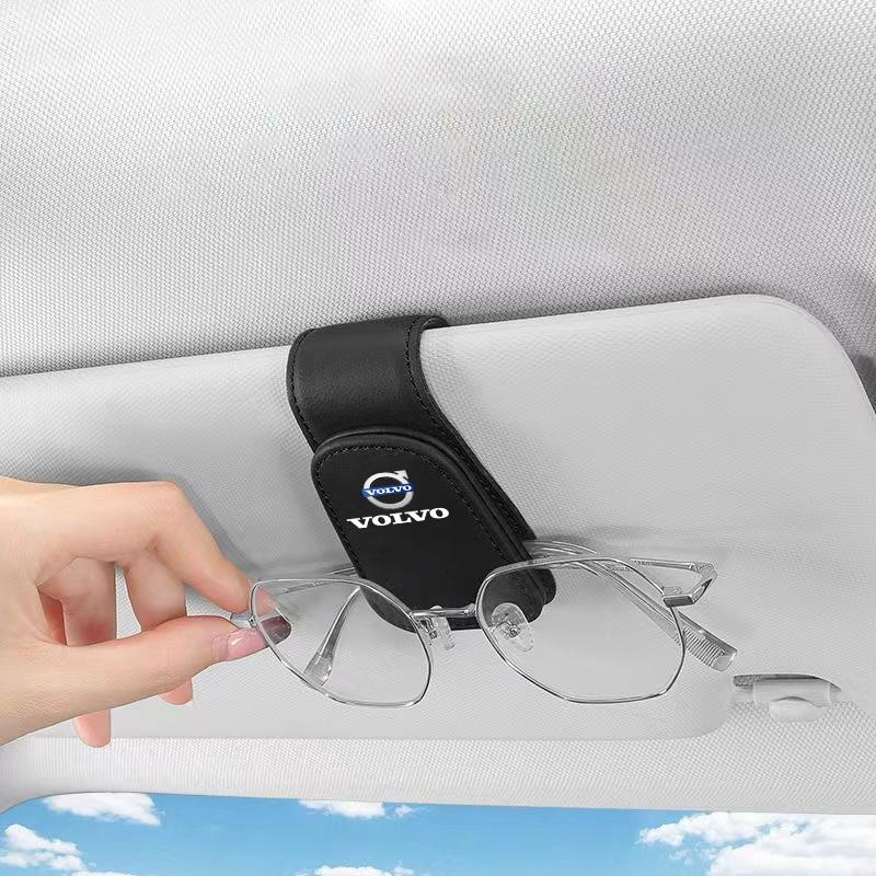 Clip per occhiali da sole da interno per auto, supporto portaoggetti per parasole, accessori auto per Volvo Xc60 Xc90 V40 V60 S60 V50 V90 S80 C40 XC40 V70 XC70