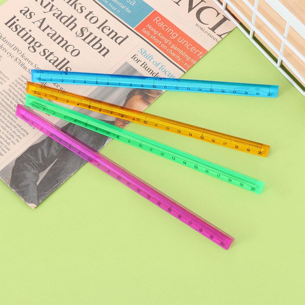 Scale for School Students 20cm Kids Gift Drafting Accessories Stationery Supplies Triangular Ruler