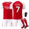 2526 Maglia Arsenal 7 Saca No. 9 Gesù 11 Martinelli Divisa da Calcio Casalinga Bambini Adulti Set