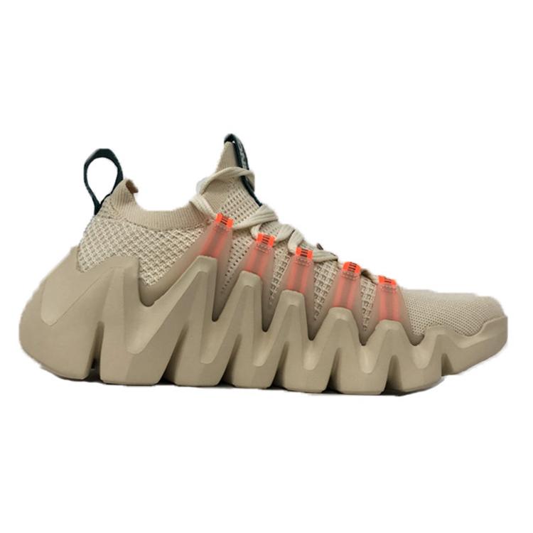 Li Ning Crazy Run Fle Abrasion Resistant Breathable Low top Running Shoes Women's Swan White ARKQ008-3