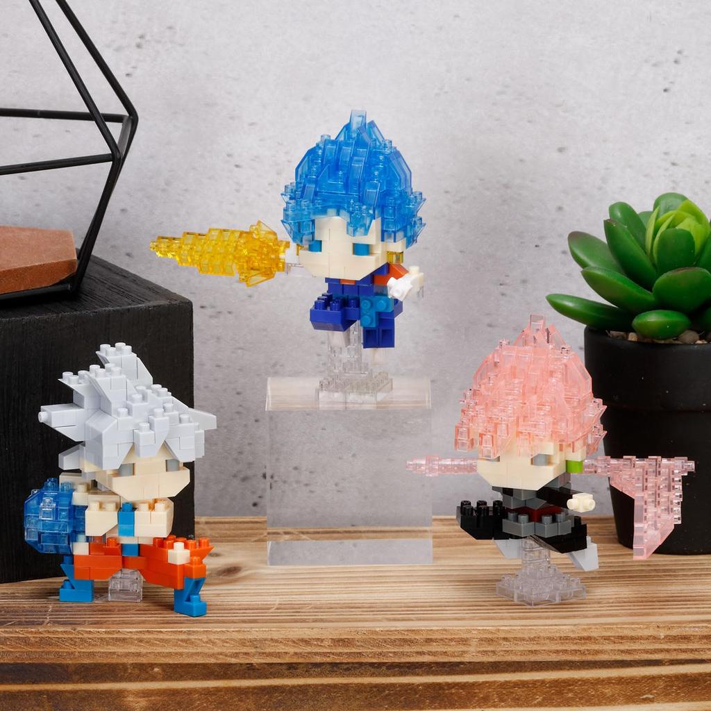 Kawada Nanoblock Dragon Ball Super Vegito Super Saiyan God Super Saiyan X X 18 Ages 12 and Interior NBDB_018, 1.3 10.5 Cm, Up, Decoration, Hobby,