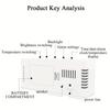 Desktop Clock Pendulum Digital Electronic Time Display Small Ornament Multifunctional Snooze Alarm Clock