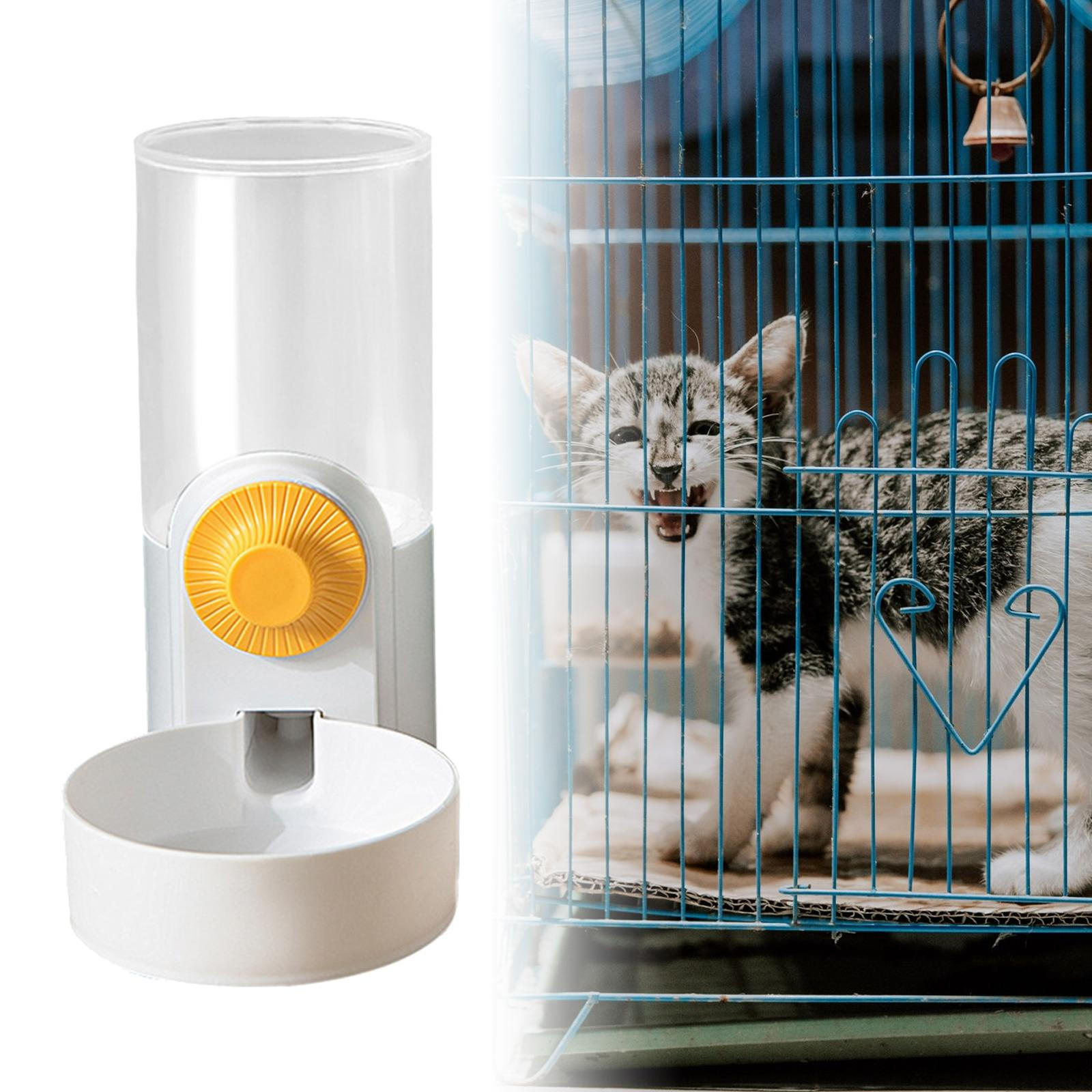 

Hanging Auto Water Dispenser Fill Pet Drinker 1000ml Detachable Bowl Cage білий
