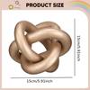 3 Link Chain Decor Coffee Table Minimalist Boho Geometric Decorative Knot for Bedroom