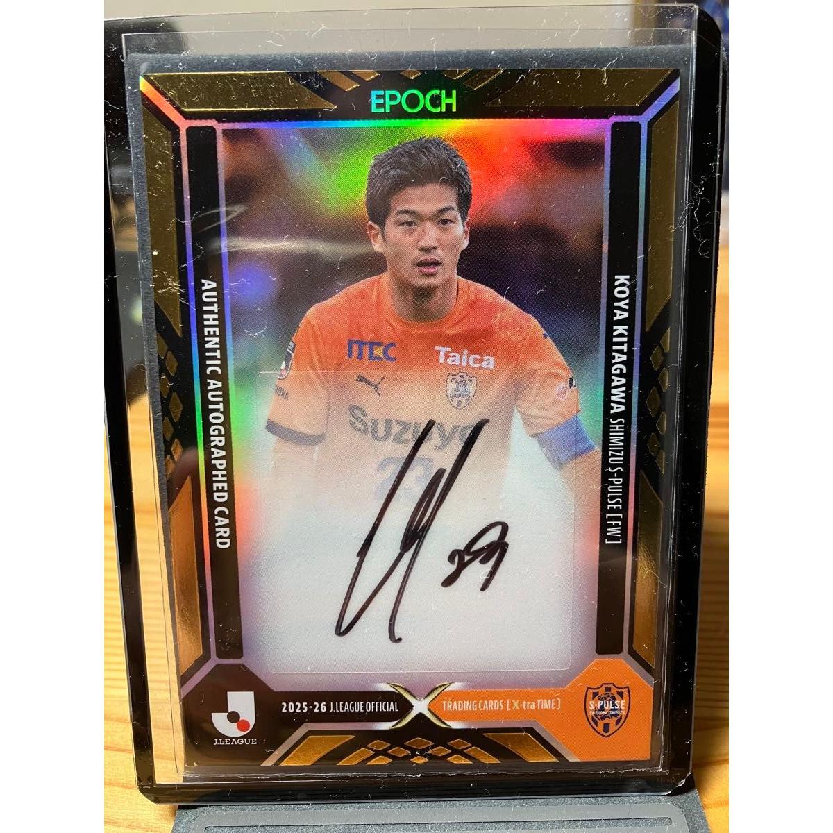 Used EPOCH X-tra TIME Shimizu S-Pulse Koya Kitagawa autograph card 5 series last number