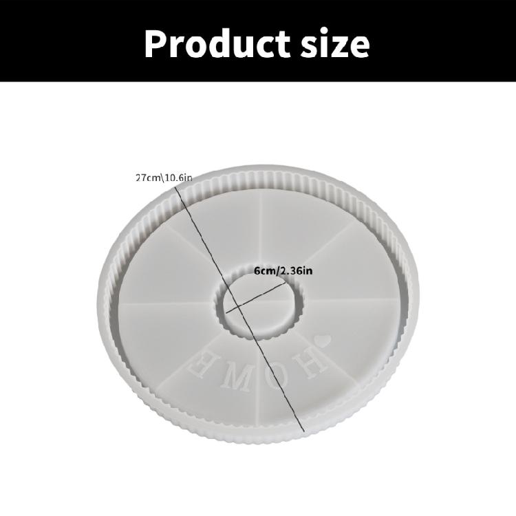 Round Silicone Tray Mold Handmade Coasters Mould Candle Tray Molds for Creating Resin Coasters and Functional Art Pieces