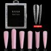 Nail Art Pattern Crystal Nail Mold Crystal Extension Paper Free Rapid Phototherapy Extension Nail Tablets 120 Pieces In A Box