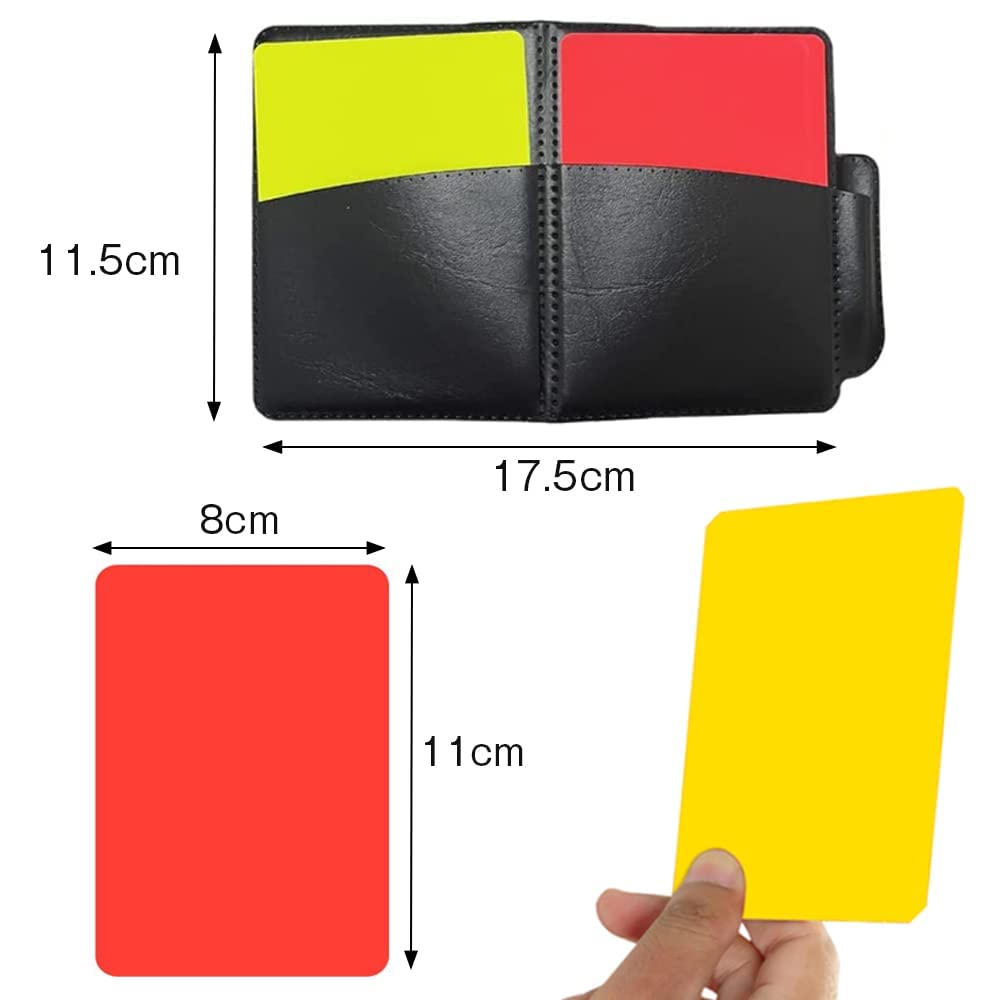 Referee Supplies Set, Warning Cards, Red and Yellow Cards, 6
