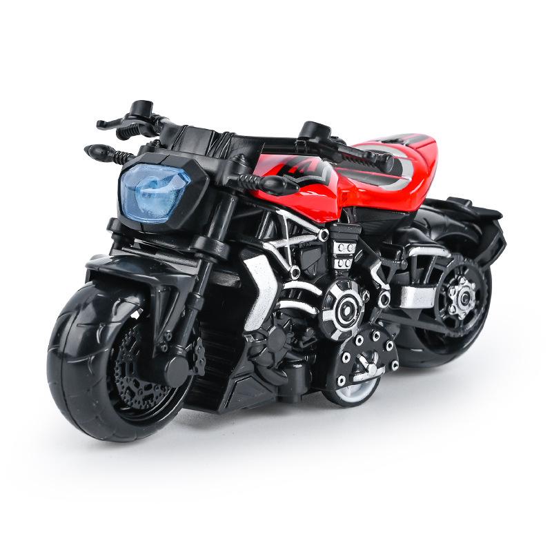 Trendy Mini Motorcycle Keychain Pendant: Cool Model Figurine Car Keyring Toy