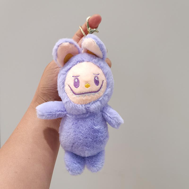 4-inch Bralala Pendant Plush Doll Toy Cute Pop-mart Small Doll Bag Keychain