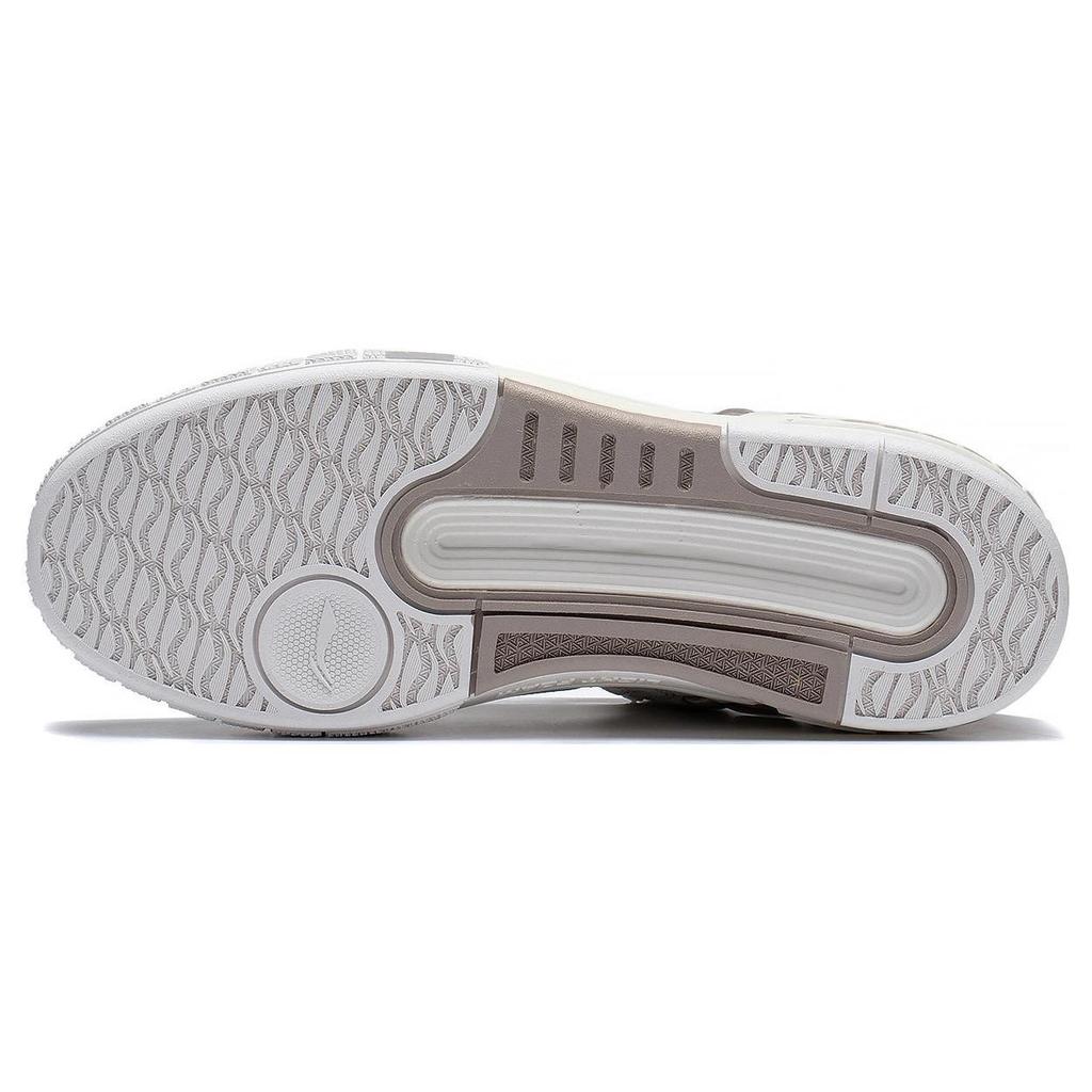 Li Ning Morning Glow Low top Skateboard Shoes Women's White Gray AGCS354-1