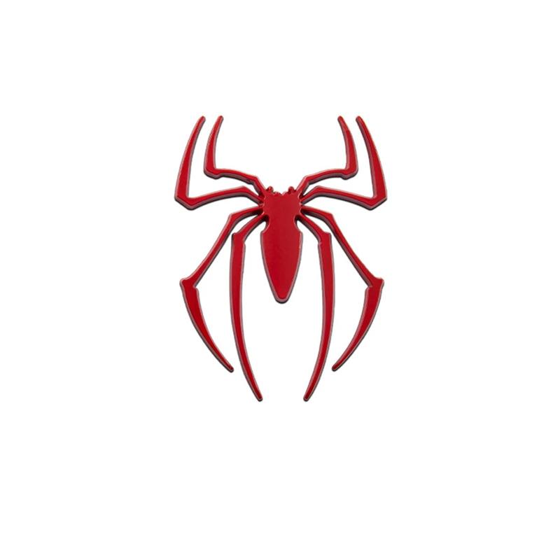 3D Metal Car Stickers Spider Car Logo Chrome Badge Auto Emblem Decal Car Styling Decoration Auto Exterior Accessories 2026 красный