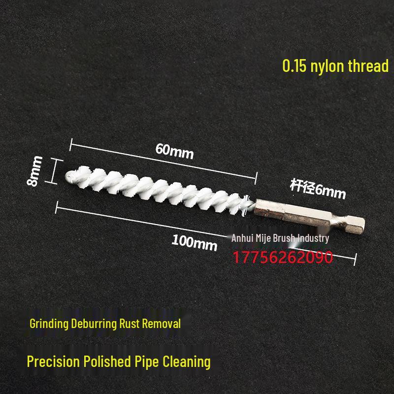 Electric Hex Shank Copper Wire Brush for Deburring, Rust Removal, Grinding, and Polishing