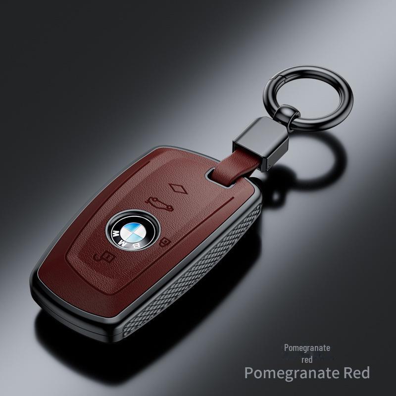 """Fasjonabelt nøkkeldeksel med Nappa-mønster for BMW-modeller""": X1, X2, X3, 320li, 525li, 5, 3, 7-serie"