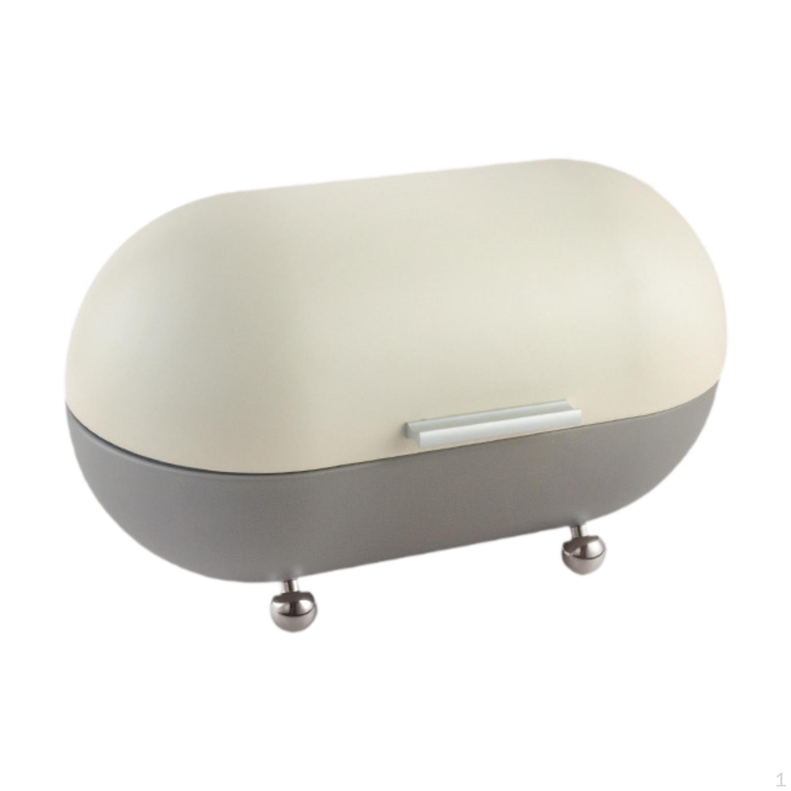 

Хлебница Контейнер для хранения продуктов Кухонный ящик для хранения Настольный Кондитерский Кухонный ящик для хранения серый