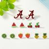 Stylish and Small, Exquisite Fruit Series Stud Earrings Set, Sweet and Fresh, Daily Casual Dating Versatile