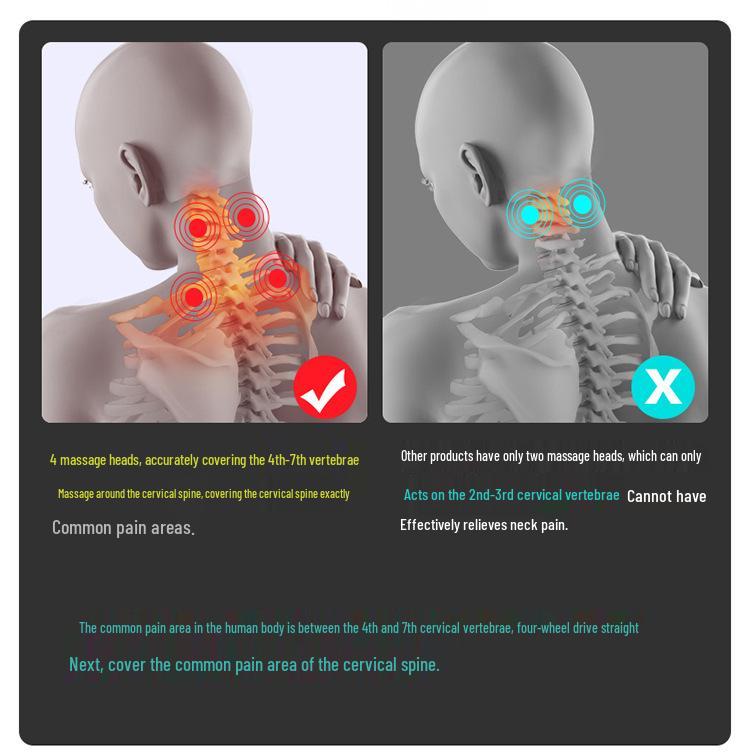 Smart Cervical Pulse Massager: Multi-Therapy Neck Protection & Rechargeable Device