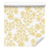 Wallpaper Flowers Cream and White, Cream Background for Living Room and Bedroom 50x1000
